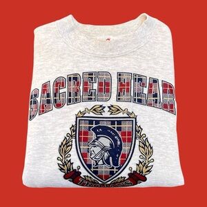 Jerzees Vintage School Sweatshirt Plaid Single Stitch M Medium L Large